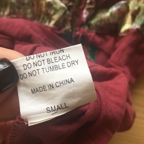COPY - Joven burgundy tank top with velour size s… - Picture 8 of 8